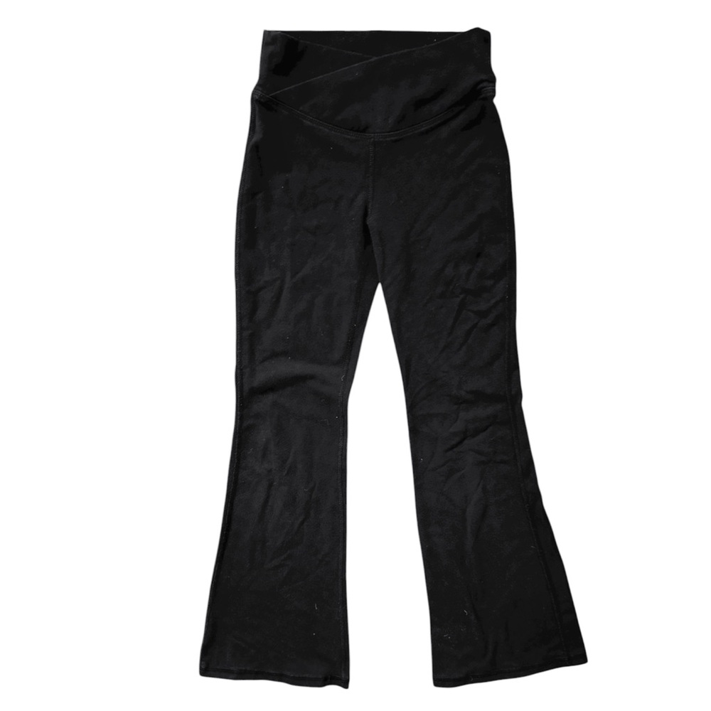 Old Navy | Black Cross Front Flare Legging Pants, Girl’s Size Small